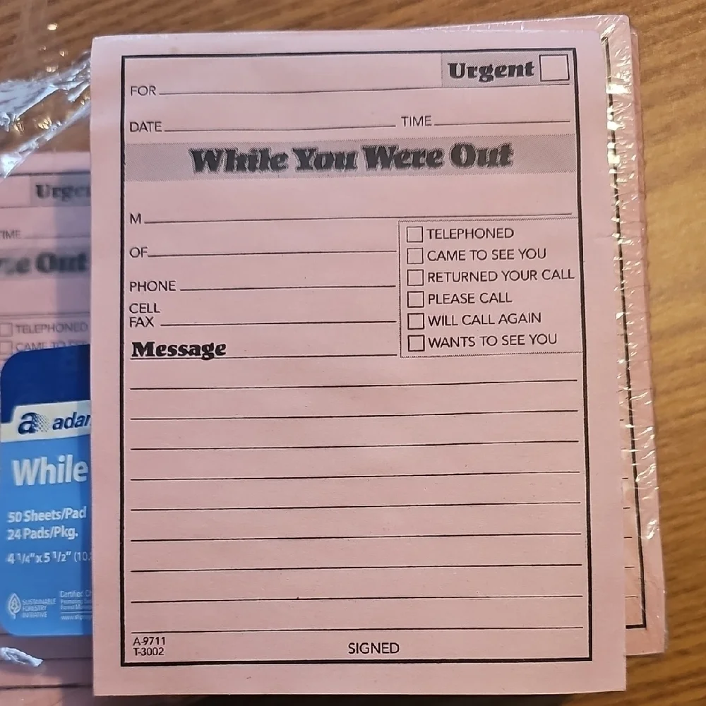 Adams NWT 18 Pink While You Were Out Pads